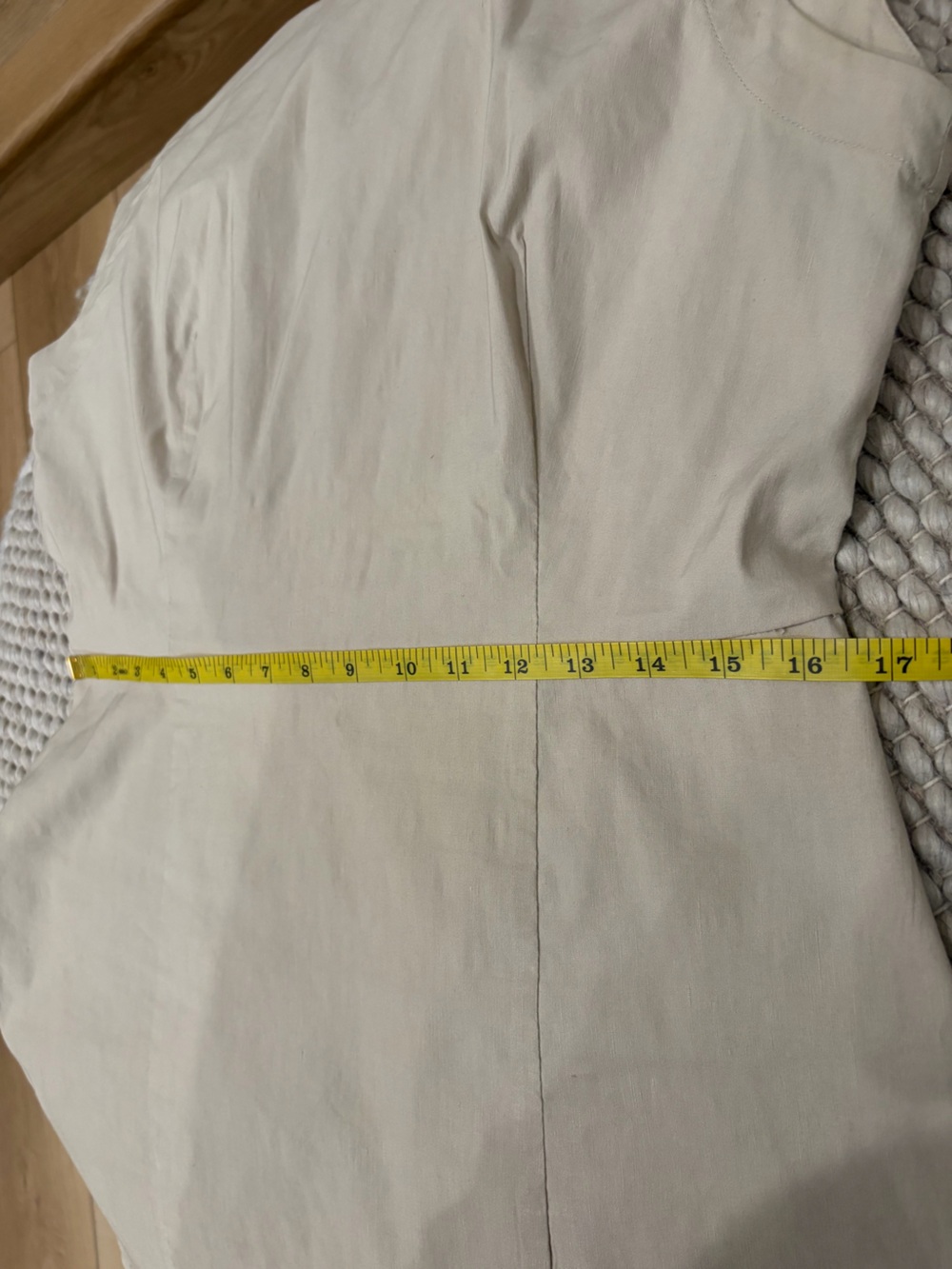 Anthropologie Mock Neck Sleeveless Seamed Dress Light Beige Neutral Size Large - Picture 6 of 14